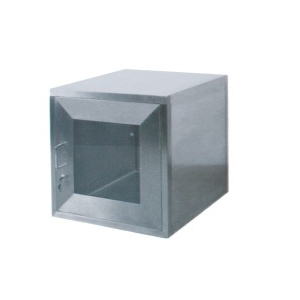 Doppeltüriges, verriegeltes Transferfenster