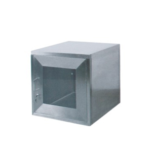 Doppeltüriges, verriegeltes Transferfenster