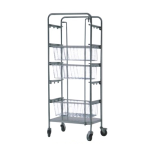 Einreihiges Lagerregal in Netzform